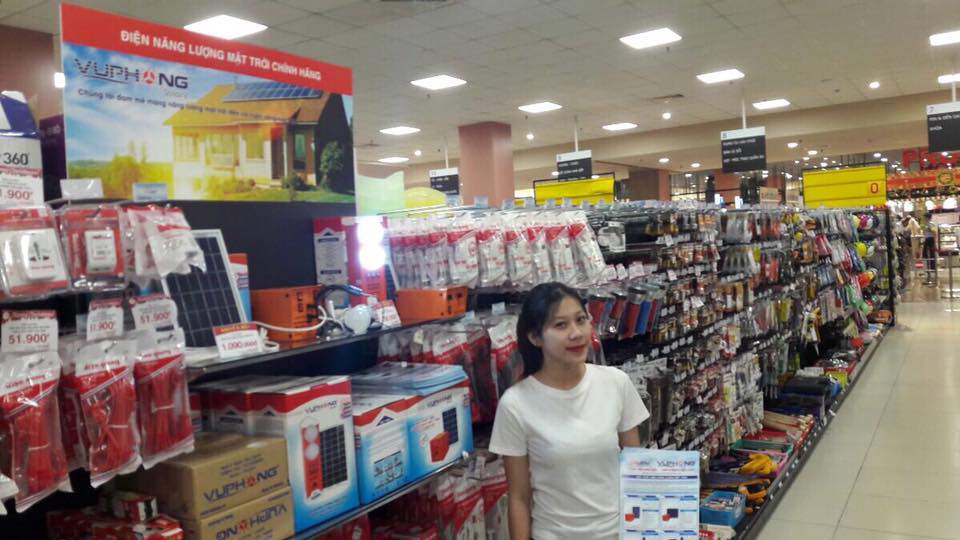 Sản Phẩm SolarV Vũ Phong lên kệ tại siêu thị AEON
