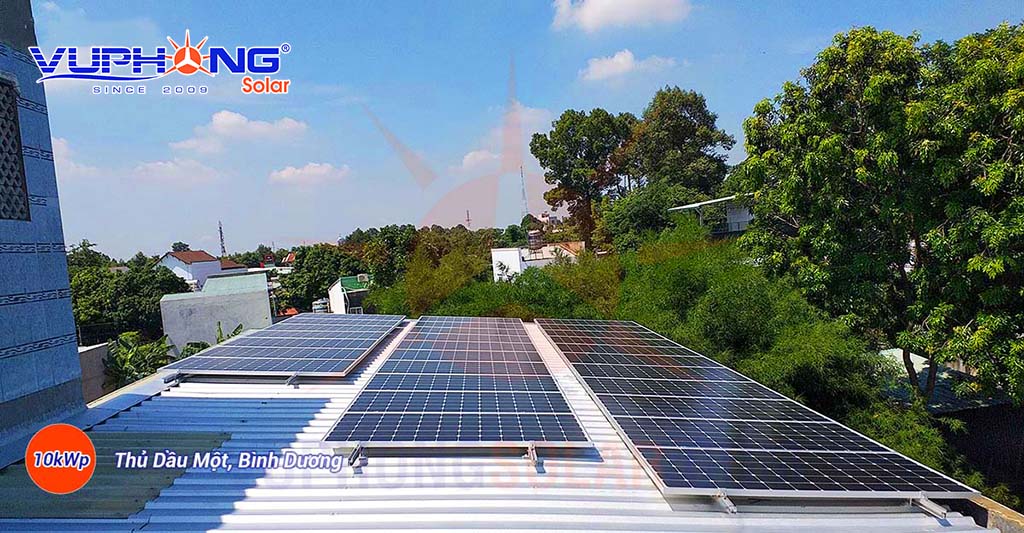 Dự án lắp hệ thống điện mặt trời EPC hộ gia đình 10kWp