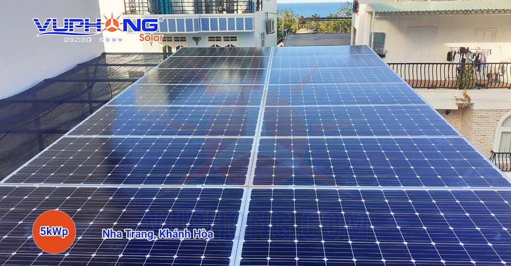 Dự án lắp hệ thống điện mặt trời 5 kWp tại Nha Trang, Khánh Hòa