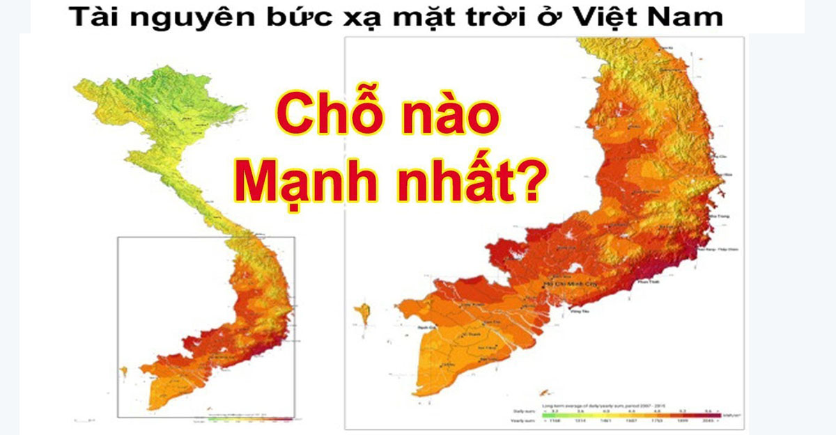 Năng lượng tái tạo đang trở thành xu hướng toàn cầu và Việt Nam không ngoại lệ. Bản đồ năng lượng bức xạ mặt trời tại Việt Nam năm 2024 sẽ giúp bạn nắm rõ tiềm năng năng lượng mặt trời của đất nước và cách tận dụng để bảo vệ môi trường. Cùng khám phá bản đồ để hỗ trợ cho tương lai của chúng ta!