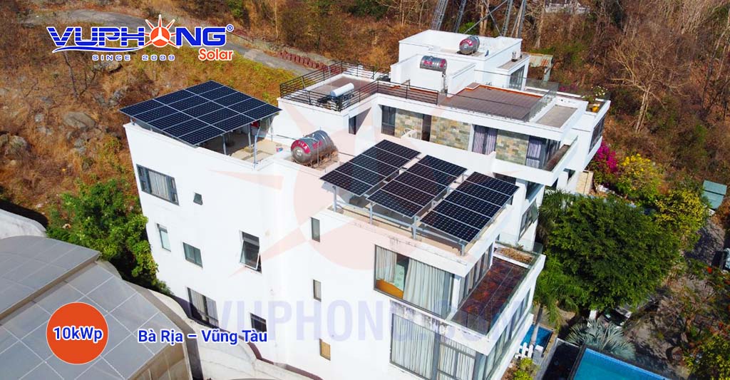 Dự án lắp hệ thống điện mặt trời 10 kWp, EPC hộ gia đình, Vũng Tàu