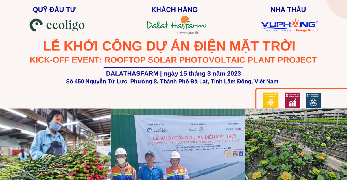 dự án điện mặt trời tại Dalat Hasfarm