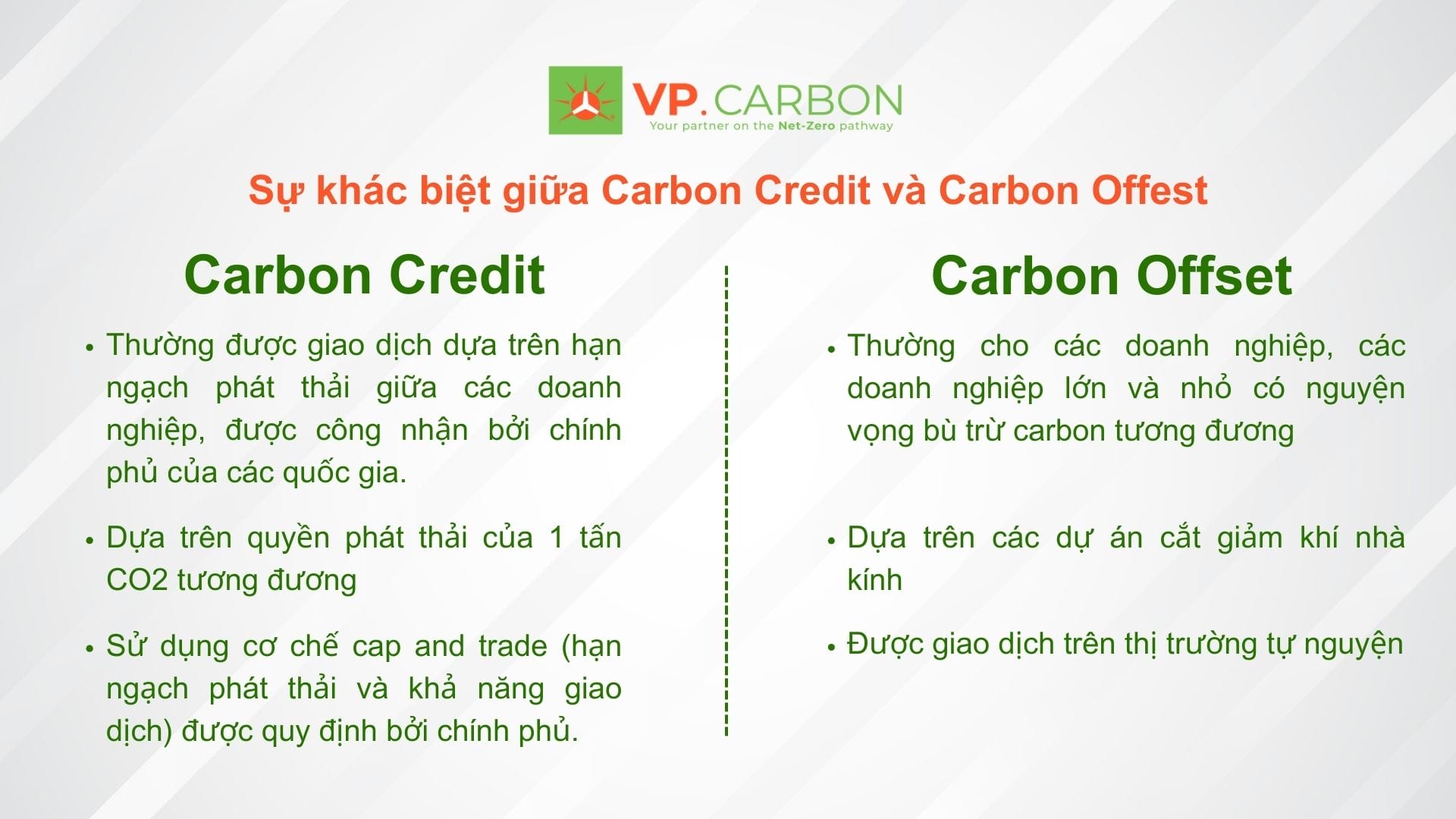 carbon credit và carbon offset